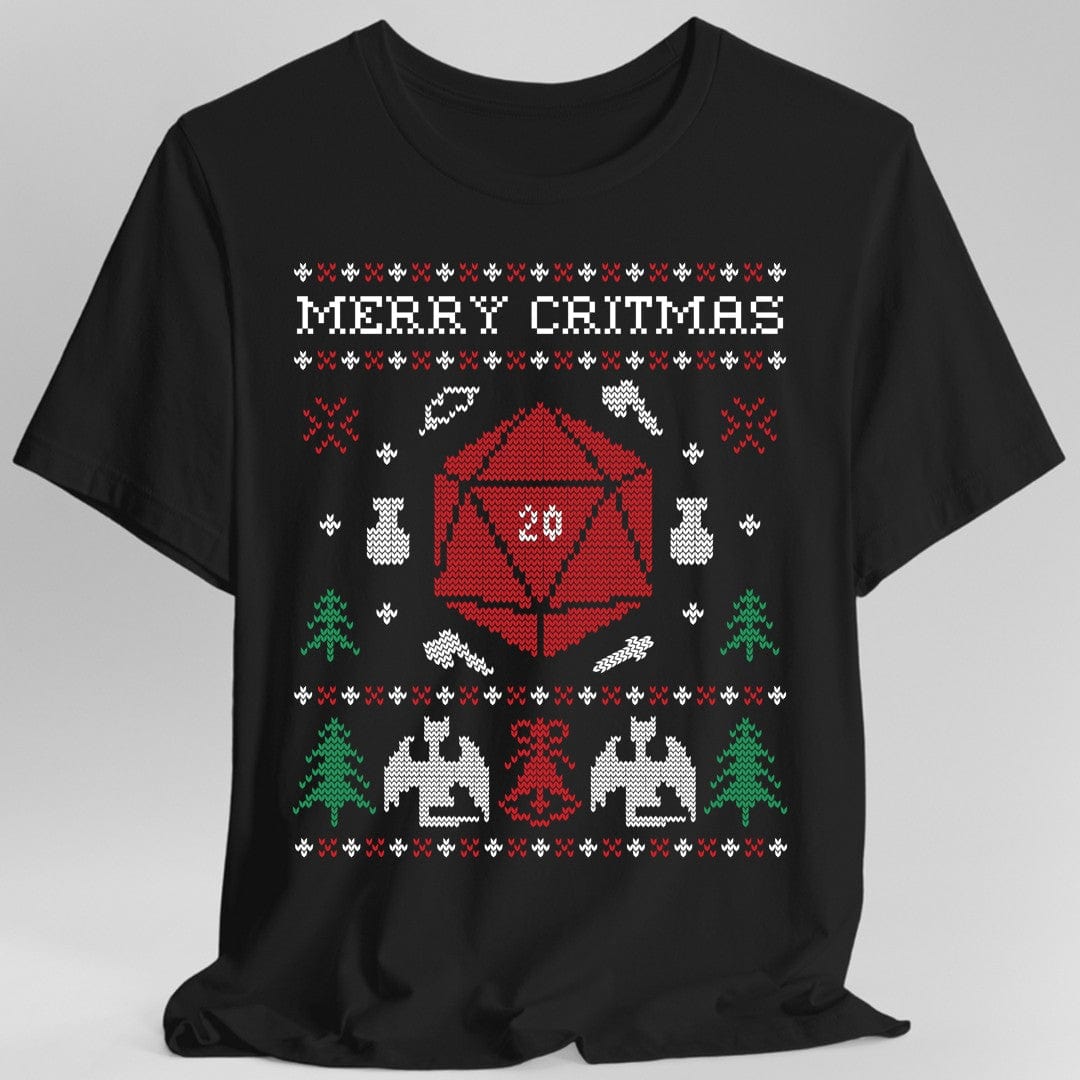 Merry Critmas Ugly Sweater T-shirt - Aaria Tees Aaria Tees