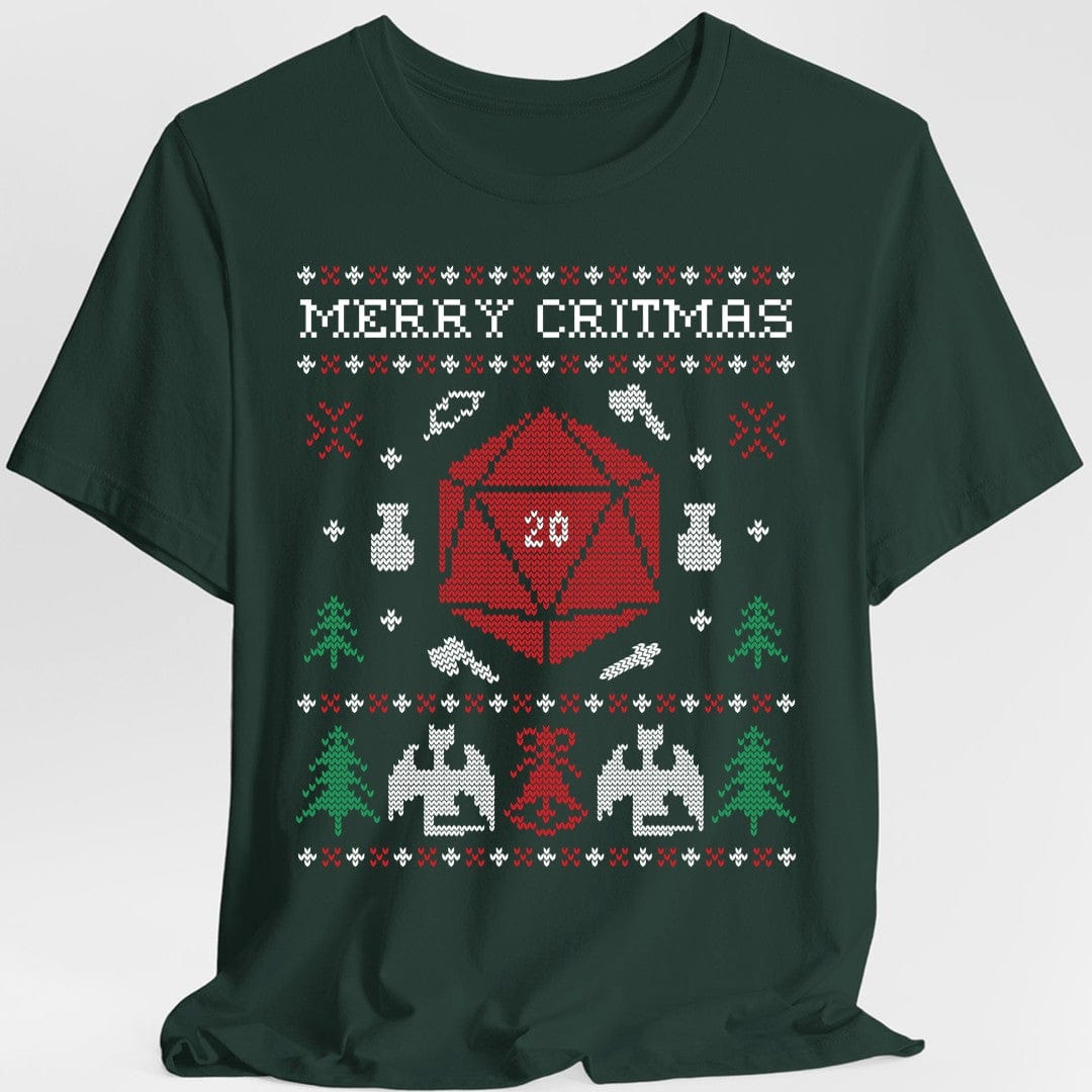 Merry Critmas Ugly Sweater T-shirt - Aaria Tees Aaria Tees