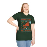 Merry Critmas Ugly Sweater T-shirt Roll Initiative - Aaria Tees Aaria Tees