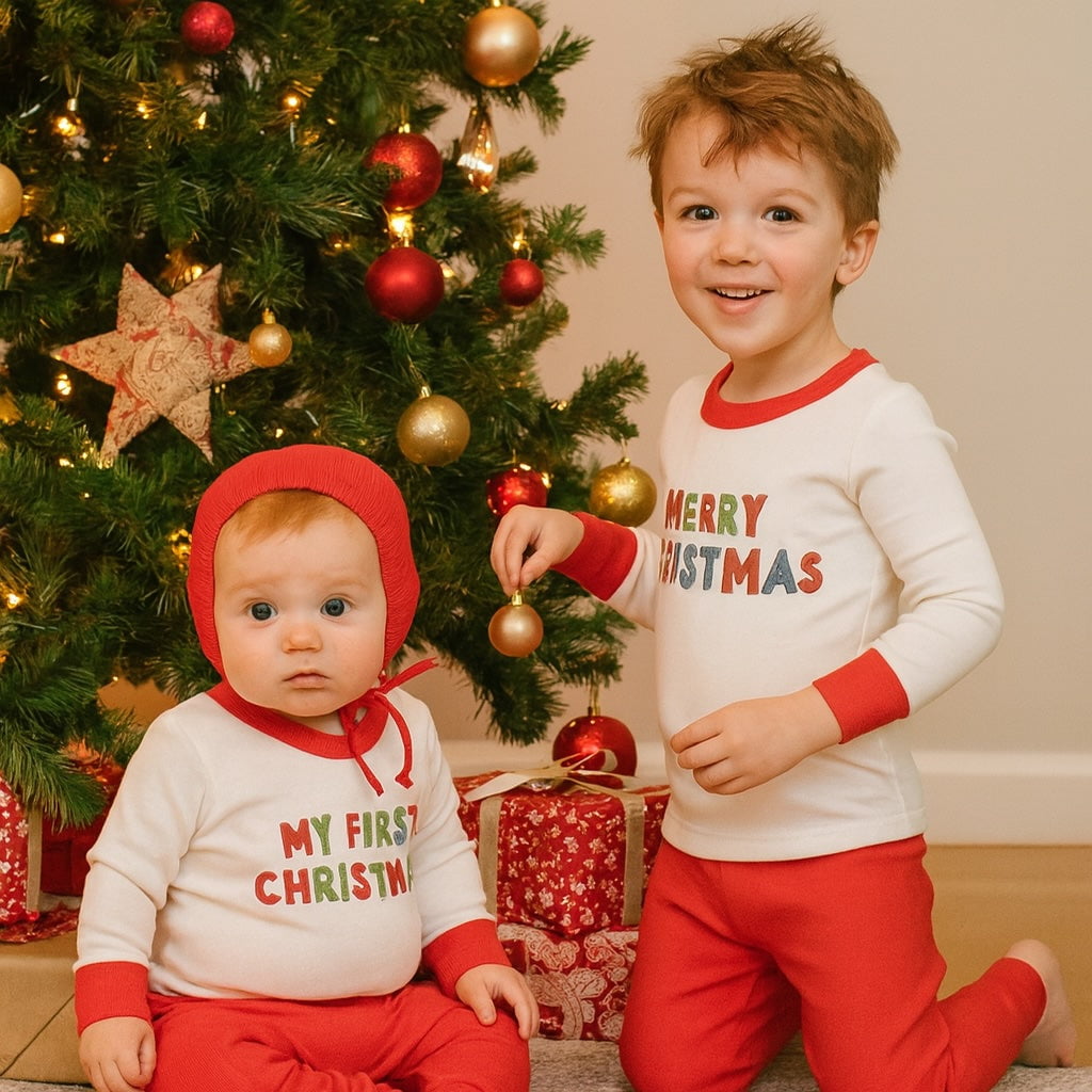 pajamas | merry christmas - Aaria Tees Aaria Tees
