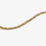 Tube Bead and Crystal Chain Bracelet - Aaria Tees Aaria Tees