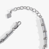 Tube Bead and Crystal Chain Bracelet - Aaria Tees Aaria Tees