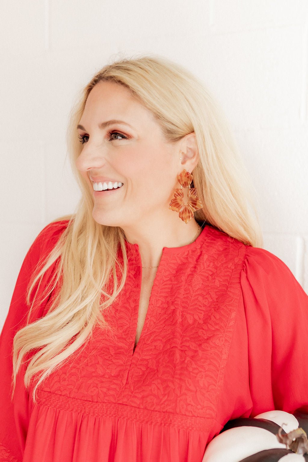 Michelle Statement Earrings - Caramel - Aaria Tees Aaria Tees