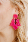 Michelle Statement Earrings - Cosmic Pink - Aaria Tees Aaria Tees