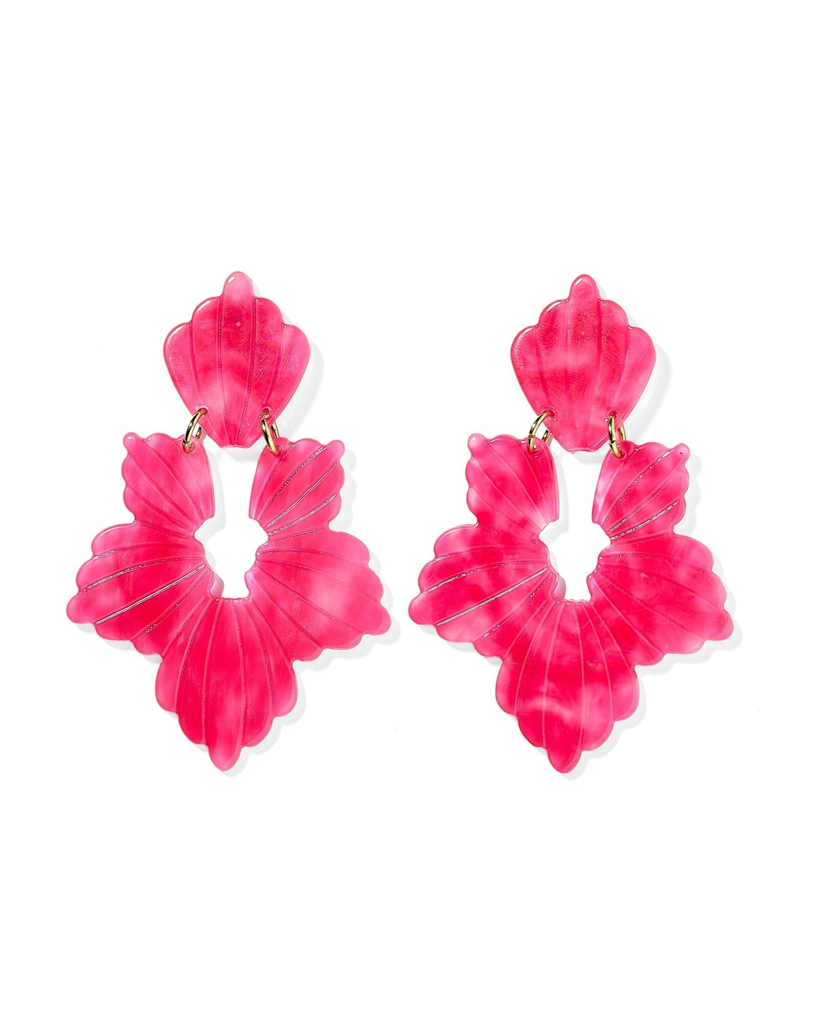 Michelle Statement Earrings - Cosmic Pink - Aaria Tees Aaria Tees