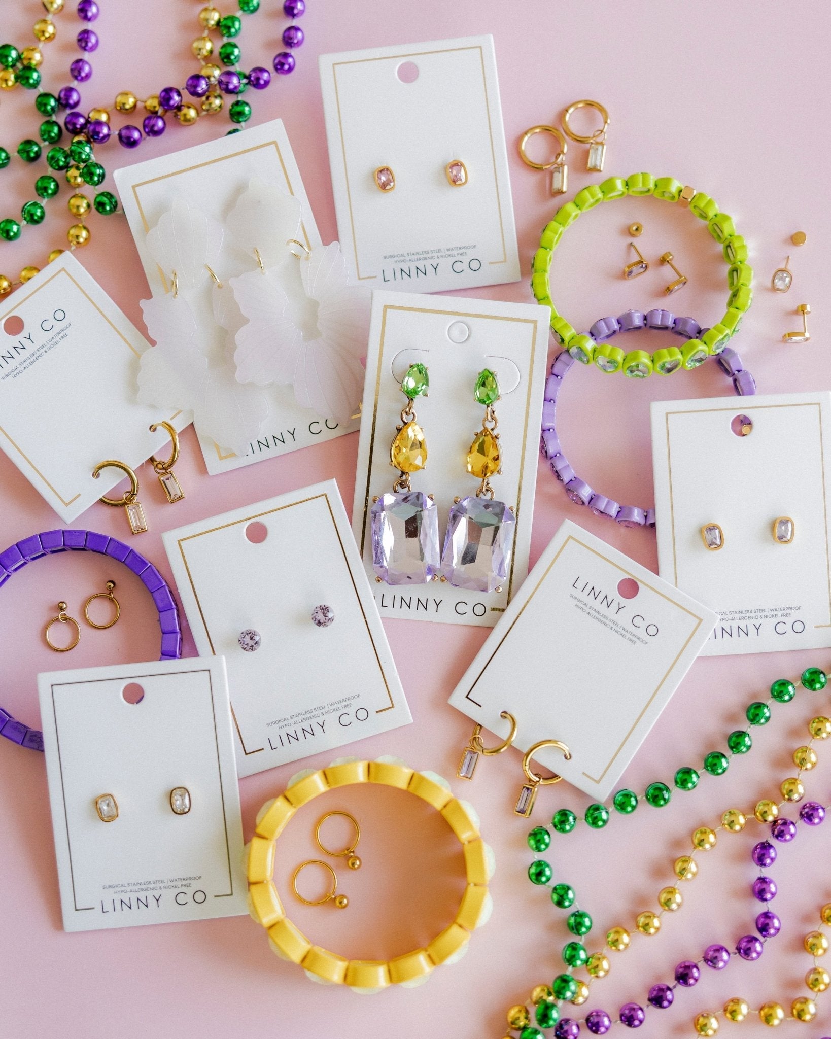 Michelle Statement Earrings - Moon Dust - Aaria Tees Aaria Tees
