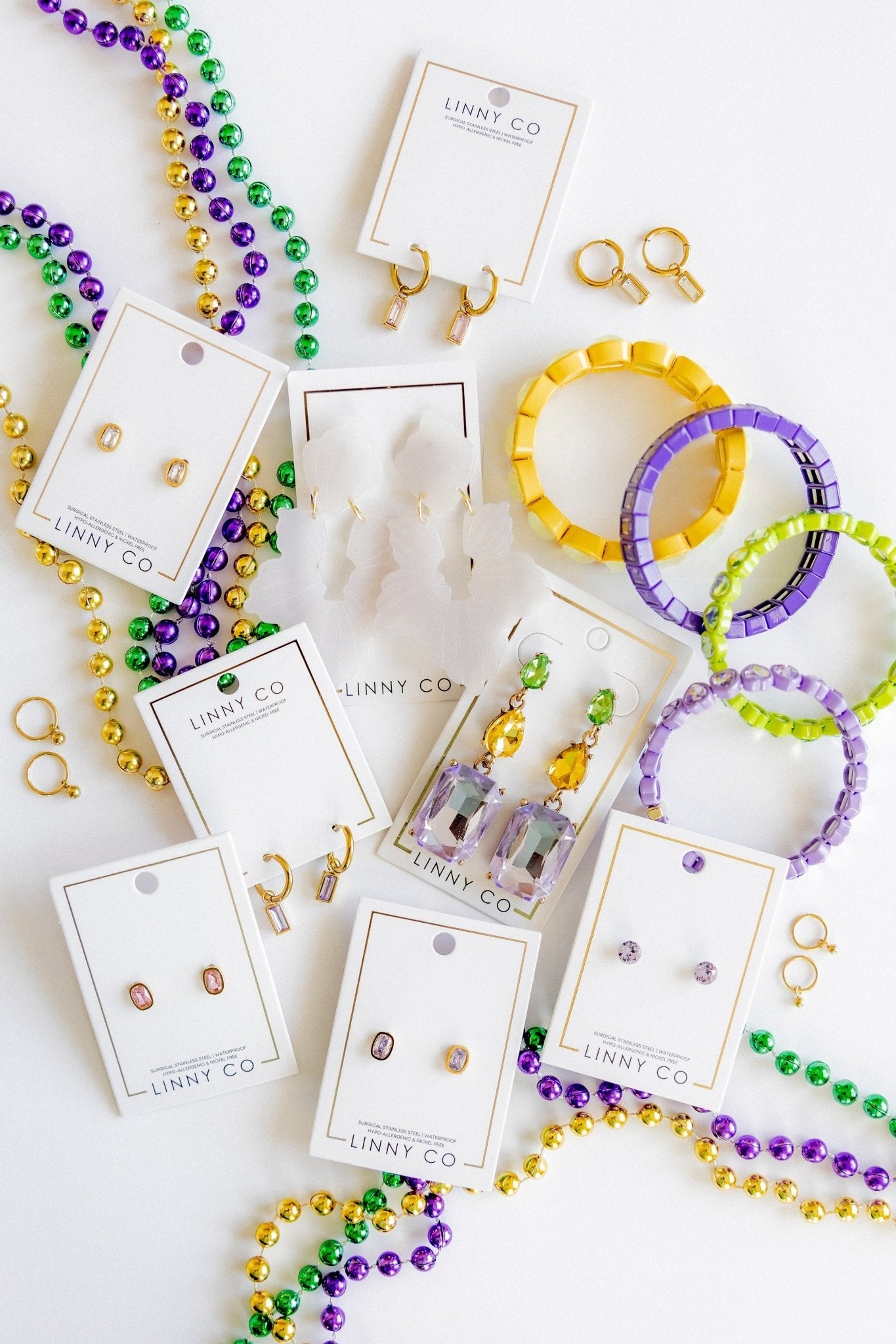 Michelle Statement Earrings - Moon Dust - Aaria Tees Aaria Tees