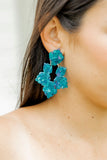 Michelle Statement Earrings - Mystic Lagoon - Aaria Tees Aaria Tees
