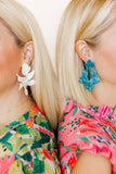 Michelle Statement Earrings - Mystic Lagoon - Aaria Tees Aaria Tees