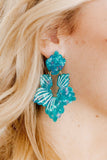 Michelle Statement Earrings - Mystic Lagoon - Aaria Tees Aaria Tees