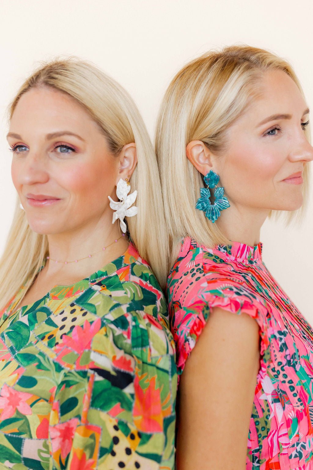 Michelle Statement Earrings - Mystic Lagoon - Aaria Tees Aaria Tees