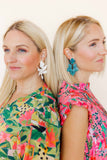 Michelle Statement Earrings - Mystic Lagoon - Aaria Tees Aaria Tees