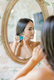 Michelle Statement Earrings - Mystic Lagoon - Aaria Tees Aaria Tees