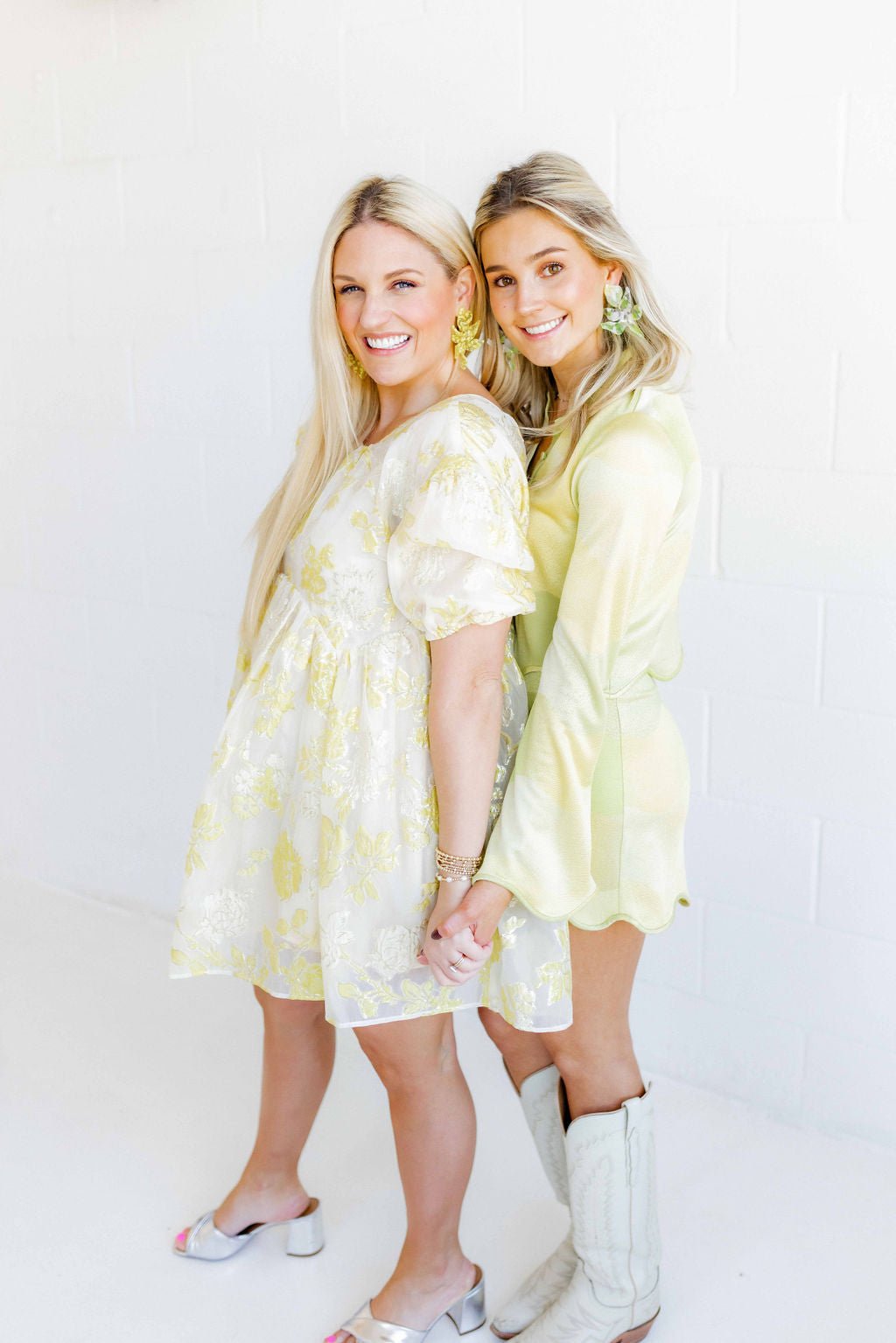 Michelle Statement Earrings - Neon Yellow Clouds - Aaria Tees Aaria Tees