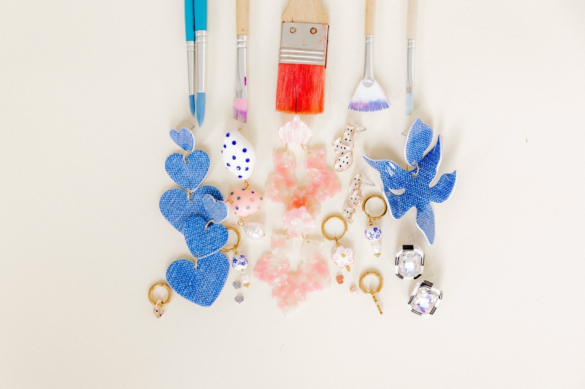 Michelle Statement Earrings - Pink Sugar - Aaria Tees Aaria Tees