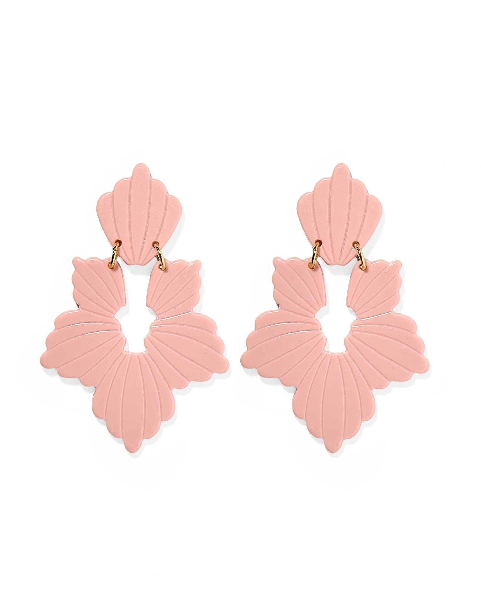 Michelle Statement Earrings - Vintage Rose - Aaria Tees Aaria Tees