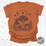 Midnight Mushroom Pigment Dyed Tee - Aaria Tees Aaria Tees