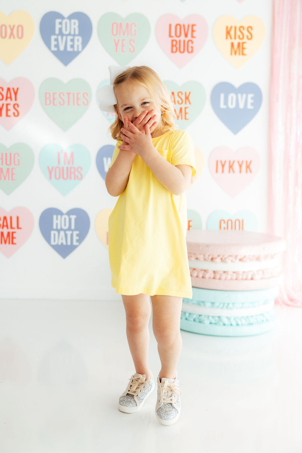 Yellow T-Shirt Dress - Aaria Tees Aaria Tees