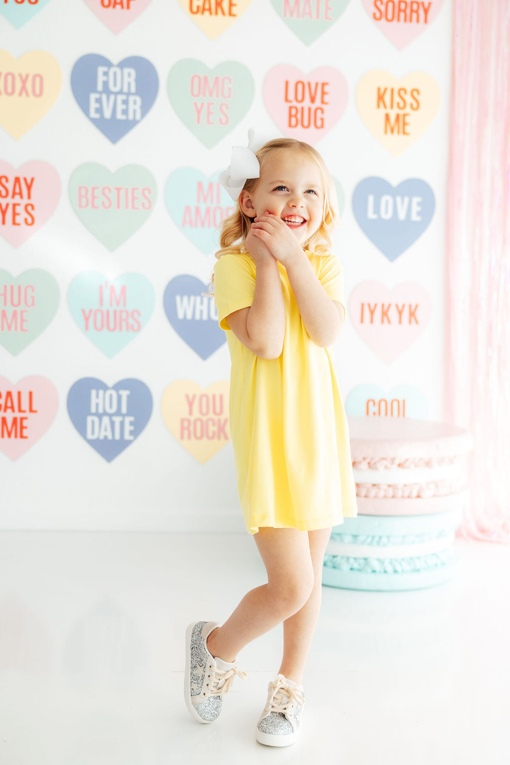 Yellow T-Shirt Dress - Aaria Tees Aaria Tees