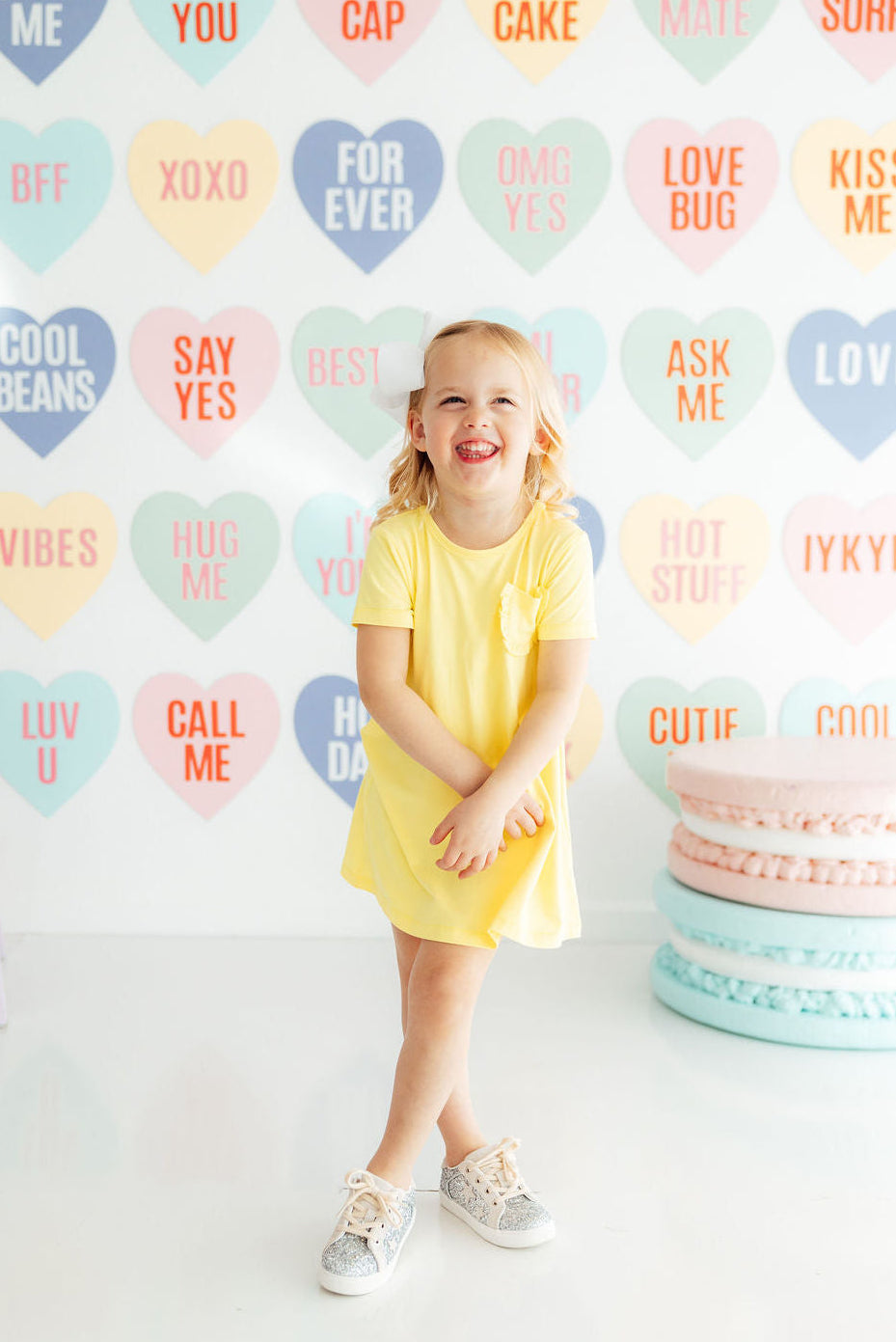 Yellow T-Shirt Dress - Aaria Tees Aaria Tees