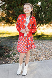 Nebraska Plaid Herbie Husker Twirl Skort - Aaria Tees Aaria Tees