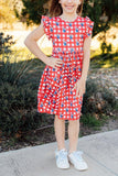 Nebraska Plaid Herbie Husker Flutter Twirl Dress - Aaria Tees Aaria Tees
