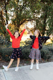Texas Tech Plaid Raider Red Twirl Skort - Aaria Tees Aaria Tees