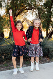 Texas Tech Plaid Raider Red Twirl Skort - Aaria Tees Aaria Tees