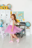 Little Learner Flutter Sleeve Tutu Dress - Aaria Tees Aaria Tees