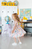 Class Act Flutter Sleeve Twirl Dress - Aaria Tees Aaria Tees