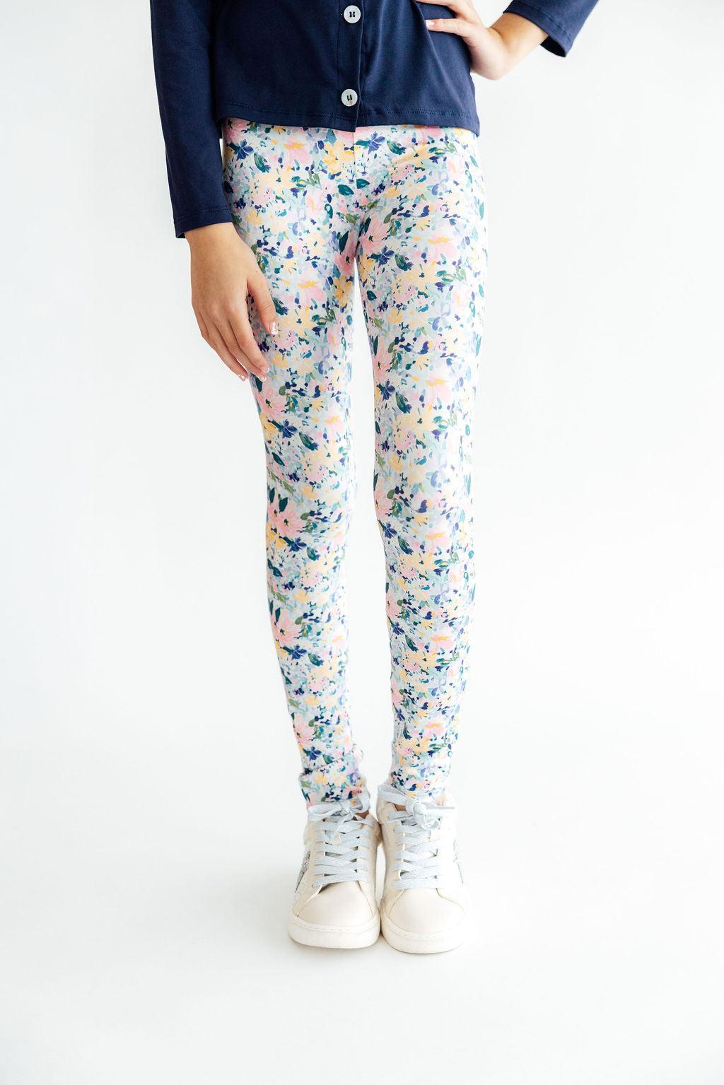 Fall Floral Leggings - Aaria Tees Aaria Tees