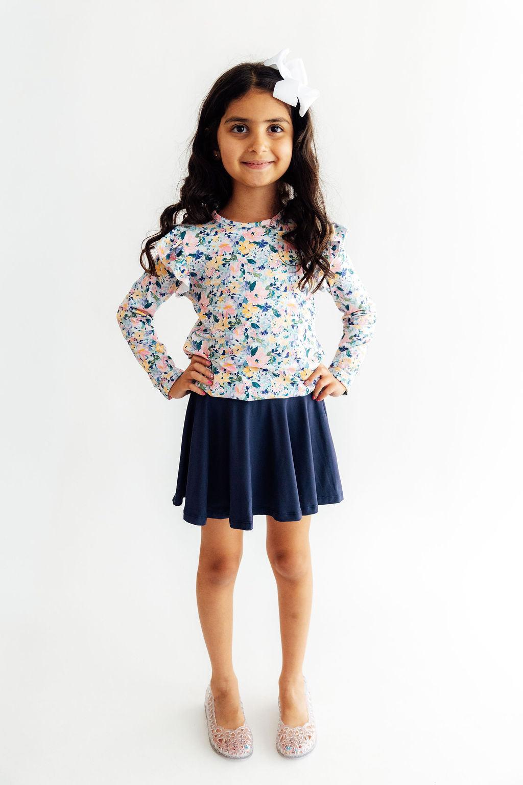 Navy Twirl Skort - Aaria Tees Aaria Tees