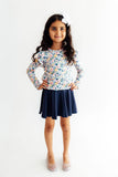 Navy Twirl Skort - Aaria Tees Aaria Tees
