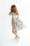 After the Rain 3/4 Sleeve Pocket Twirl Dress Aaria Tees