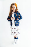 Auburn Blue Aubie Satin Jacket - Aaria Tees Aaria Tees