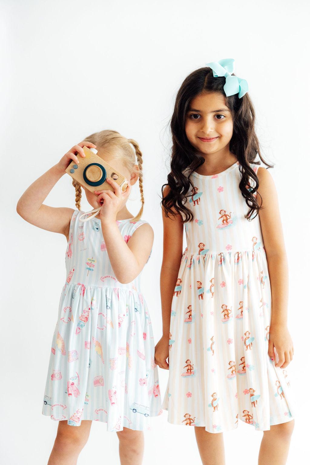 Monkey Sea, Monkey Do Tank Twirl Dress - Aaria Tees Aaria Tees