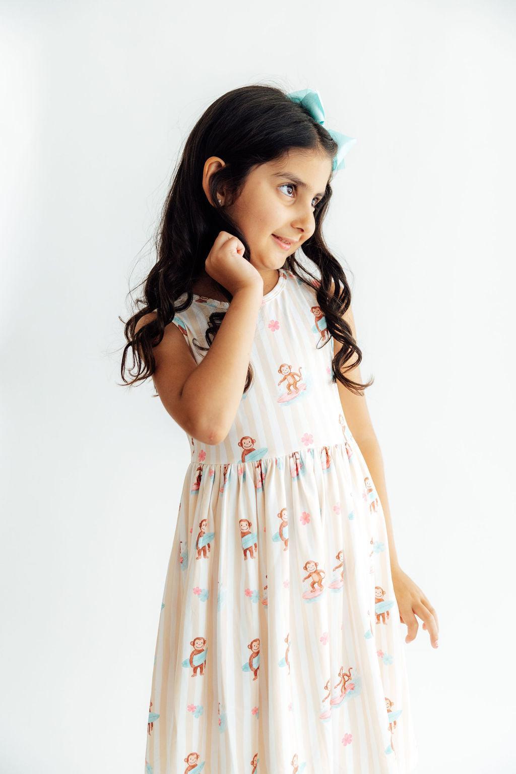 Monkey Sea, Monkey Do Tank Twirl Dress - Aaria Tees Aaria Tees