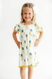 Pineapple Pom Pom Dress - Aaria Tees Aaria Tees