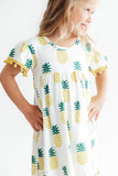 Pineapple Pom Pom Dress - Aaria Tees Aaria Tees
