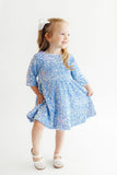 Light Blue Velvet Sequin Dress - Aaria Tees Aaria Tees
