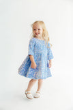 Light Blue Velvet Sequin Dress - Aaria Tees Aaria Tees