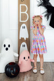 Autumn Sparkle Flutter Sleeve Twirl Dress - Aaria Tees Aaria Tees