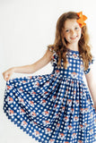 Auburn Plaid Aubie Flutter Twirl Dress - Aaria Tees Aaria Tees