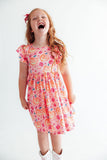 Spooktacular Flutter Sleeve Twirl Dress - Aaria Tees Aaria Tees