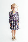 Trick or Treat L/S Pocket Twirl Dress Aaria Tees