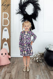 Trick or Treat L/S Pocket Twirl Dress Aaria Tees