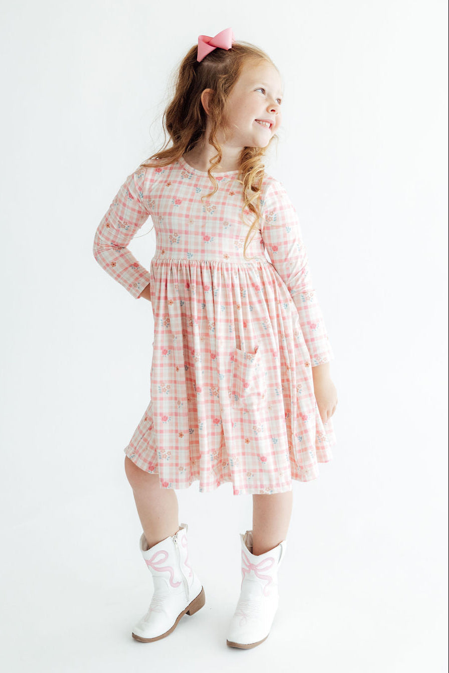 Off the Grid L/S Pocket Twirl Dress - Aaria Tees Aaria Tees
