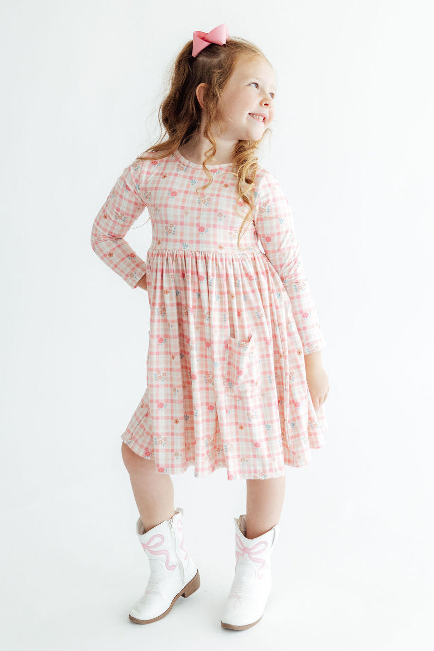 Off the Grid L/S Pocket Twirl Dress - Aaria Tees Aaria Tees