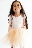 Gingham Pumpkins L/S Tutu Dress - Aaria Tees Aaria Tees