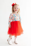 Oh Snap! L/S Tutu Dress - Aaria Tees Aaria Tees